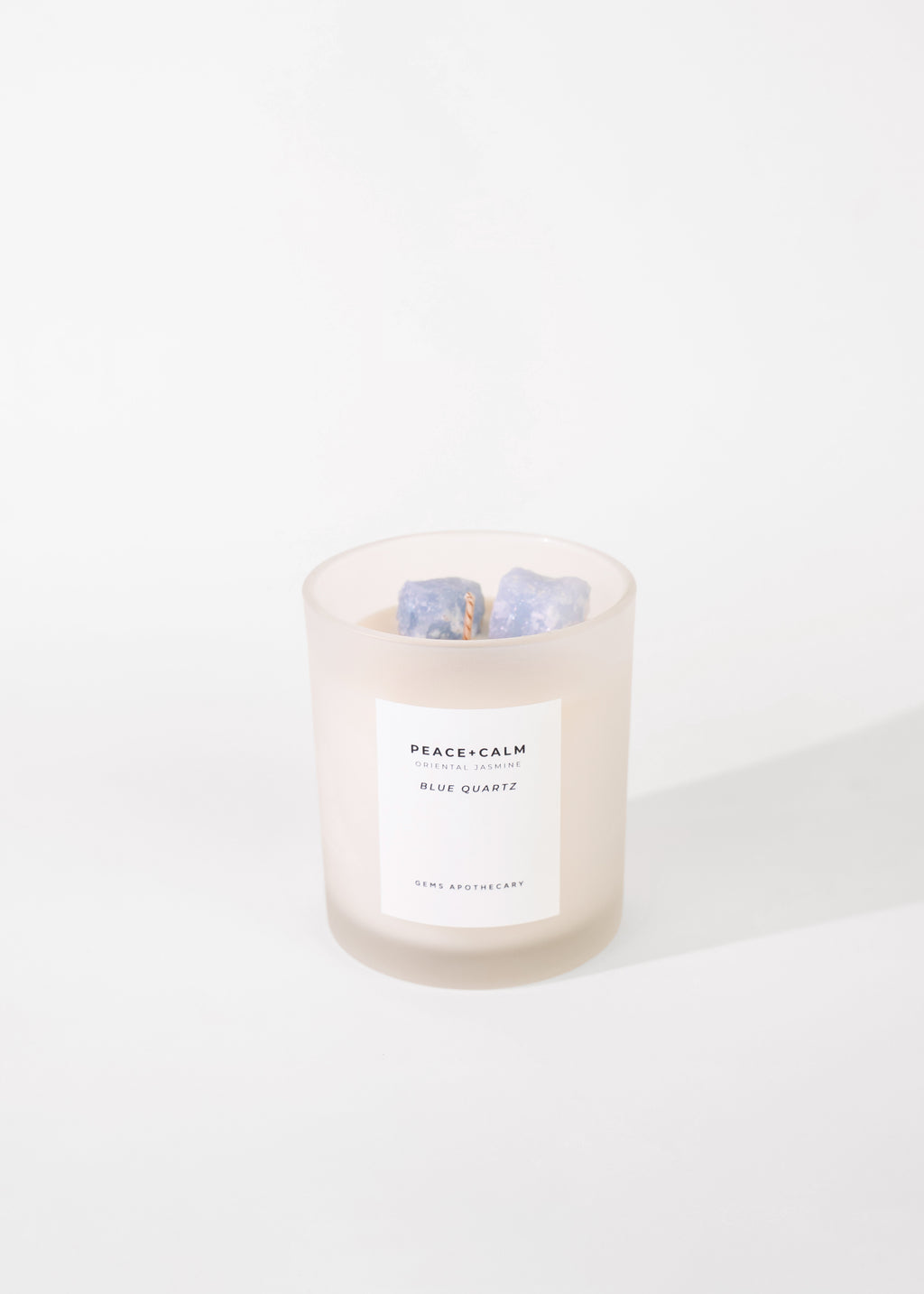 Peace+Calm Crystal Candle