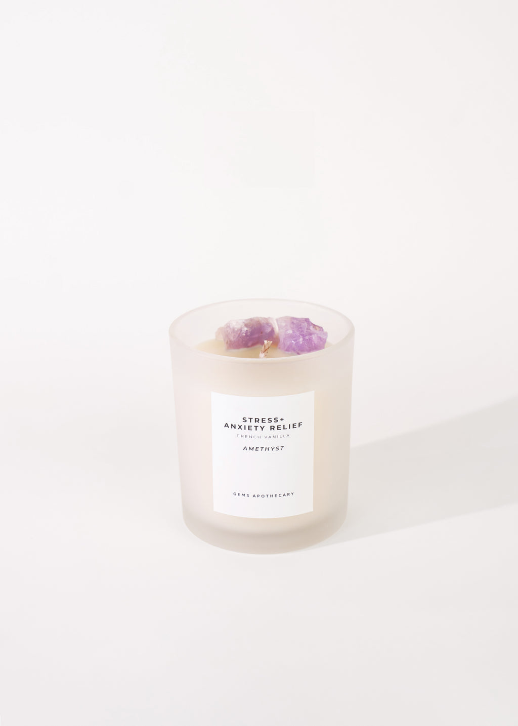 Stress + Anxiety Relief Crystal Candle