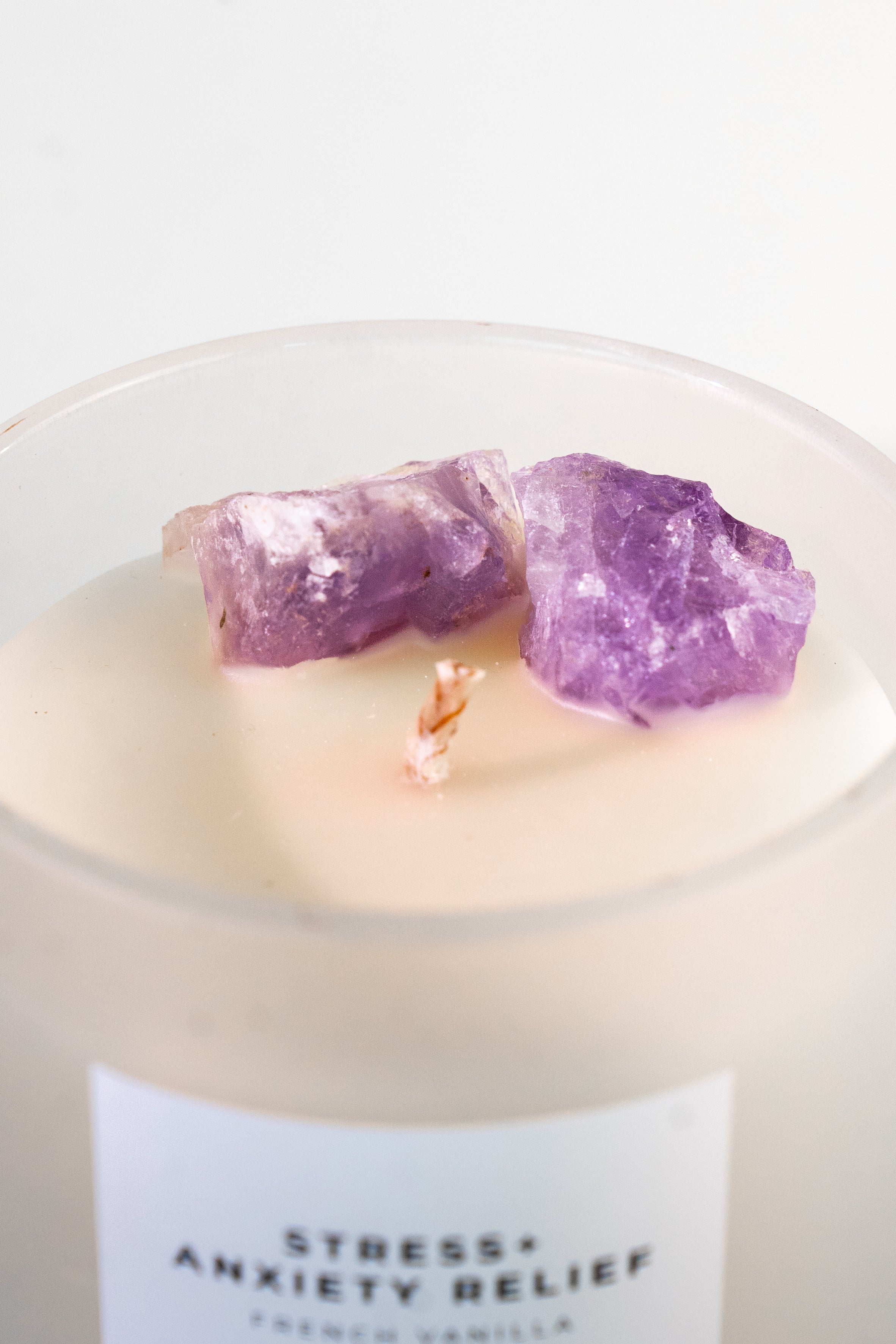 Stress + Anxiety Relief Crystal Candle